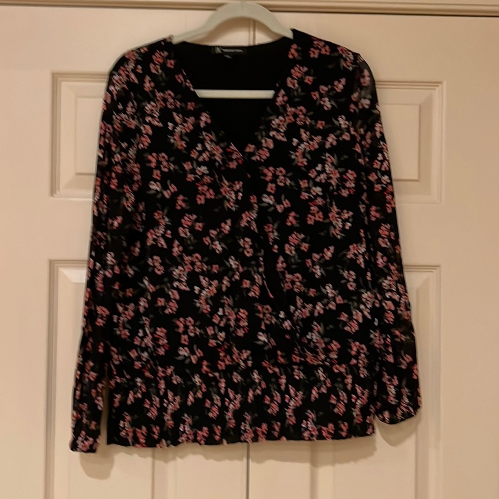 Gently worn, long sleeve blouse, size Medium, by INC
